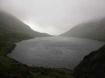 Coumshingaun Lake m elevation A harsh day in the Comeragh Mountains OC x