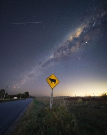 Cow sign the Milky way and the ISS 