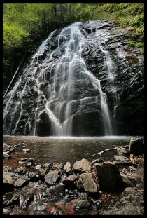 Crabtree Falls in North Carolina Mile Marker  of Blue Ridge Parkway 