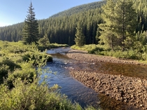 Creek at  above sea level underneath Mt Elbert Colorado  right not pictured 