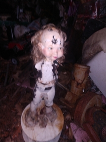 Creepy Doll at Abandoned Santas Workshop