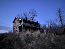 Creepy house on top of a hill