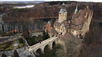 Czocha Poland Dolnolskie Niederschlesien a medieval fortress at the core built at the crossroads of Czech Polish and German settlement and confluence The older part was built out as a residence buy a German industrialist from Dresden around  in historical