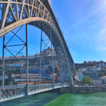D Lus Bridge in Porto Portugal