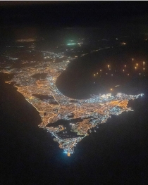 Dakar Senegal Western most point of mainland Africa from  feet Sent to me by a friend who is an airline pilot