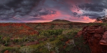 Dale Ablaze Sunset over the Spectacular Dales Gorge in the Karijini National Park Western Australia  Photo by Dylan Toh