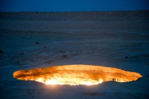 Darvaza gas crater Turkmenistan 