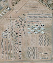 Davis-Monthan Air Force Base Aircraft Boneyard Tucson Arizona USA The largest aircraft storage and preservation facility in the world The boneyardrun by the th Airspace Maintenance and Regeneration Groupcontains more than  retired American military and go