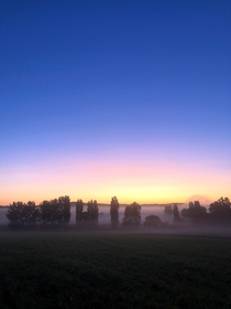 Dawn this morning in the Charente France 