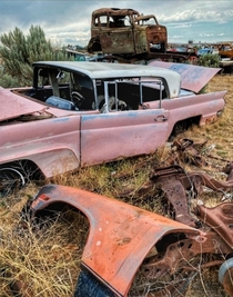Day at an abandoned junkyard