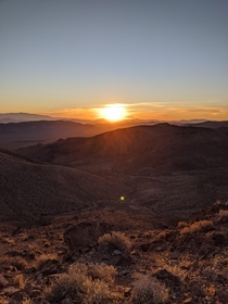 Death Valley California Dantes Peak  sunrise