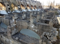 Decommissioned Hydro Dam built  Manitoba Canada 