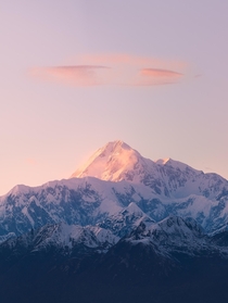 Denali - Pink Sunset Wisps Over The Great One in Denali National Park 