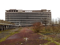 Derelict ICI building now demolished Billingham UK OC
