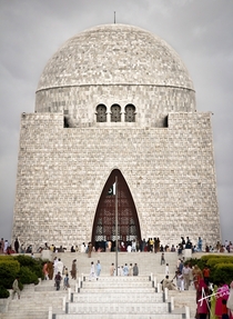 Designed to resemble the Jinnah Cap The Mazar-e-Quaid Karachi 