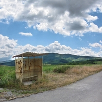 Destination to Nowhere Abandoned bus stop Photo by Borislav Dimitrov 