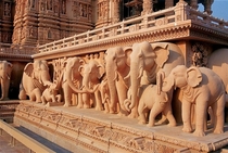 Detail of Akshardam temple New Delhi India