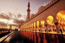 Detail of Sheikh Zayed Grand Mosque in Abu Dhabi 