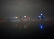 Detroit in the Fog 
