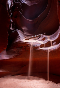 Dont always need to be looking up at Upper Antelope Canyon Arizona 