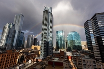 Double Rainbow across Edmonton