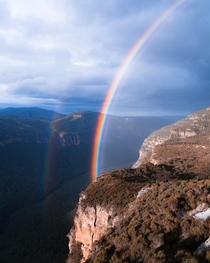 Double Rainbow at Sunset Blue Mountains Australia  IG sgjpg