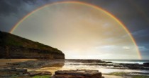 Double rainbow at Wombarra beach New South Wales  x 