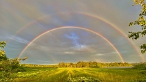 Double rainbow in Nova Scotia Canada  x