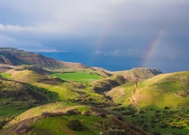 Double Rainbow over the Golan Heights in Israel 