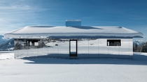 Doug Aitkens mirrored Mirage house in the Swiss alps 