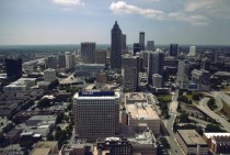 Downtown Atlanta from the BOA building 
