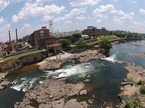 Downtown Columbus GA with whitewater courseLow Water 