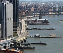 Downtown Manhattan Heliport at Pier  in the East River 