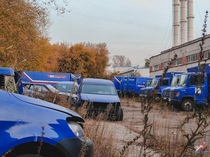 Dozens of Russian Post Trucks Abandoned in Moscow