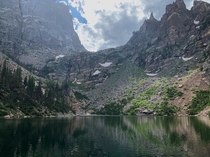 Dream Lake at Rocky Mountain NP  oc