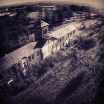 Drone shot I took this afternoon of a derelict amp abandoned Victorian lunatic asylum in Norwich UK