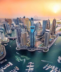 Dubai City on water