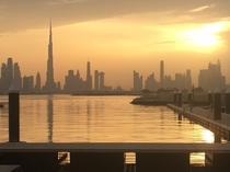Dubai skyline from a rare vantage point