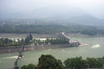 Dujiangyan irrigationflood control system built in BC during warring states period of China still in use