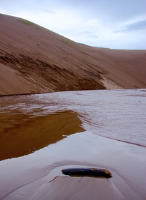 Dunes and water together in Colorado 