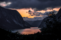 During sunset in Fjord Norway   Insta glacionaut