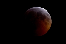 During the Lunar Eclipse Something Slammed Into the Moon see commentwhite dot in picture
