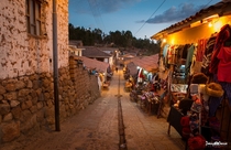 Dusk in the Streets of Cuzco Peru  by Danny Garca x-post rPeruPics