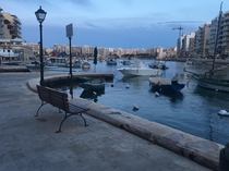 Dusk in Valleta Malta