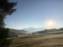 Early Morning a week ago on the Seiser Alm South Tyrol Italy 