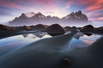 Early morning at the Vestrahorn Iceland 
