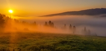 Early morning North Slovakia 