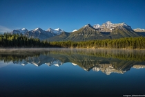 Early Morning Reflections Banff National Park Alberta 