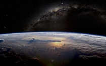 Earth and Milky Way 