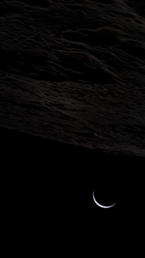Earth seen from the Moon